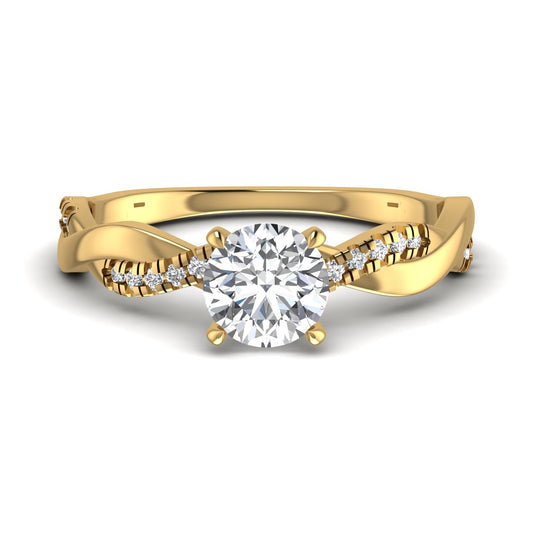 Solitaire Diamond Gold Ring