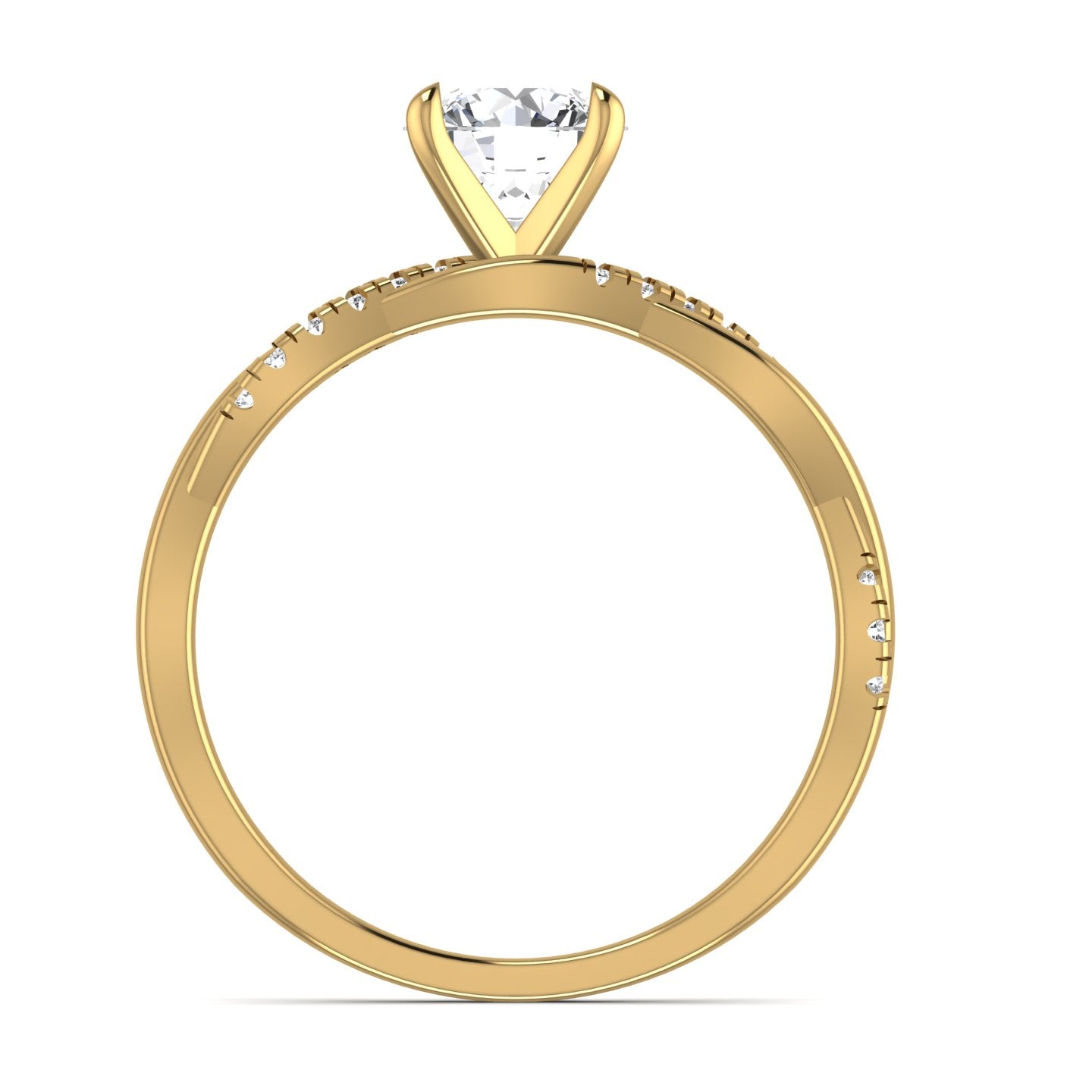 Solitaire Diamond Gold Ring