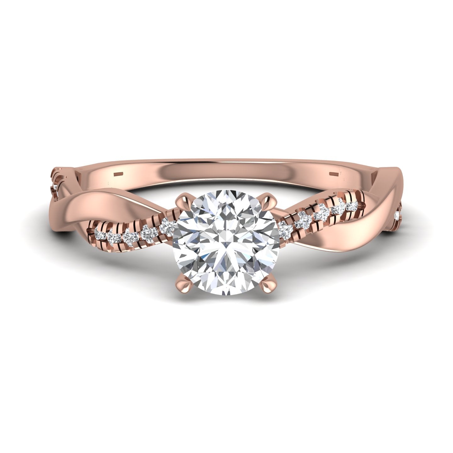 Solitaire Diamond Gold Ring