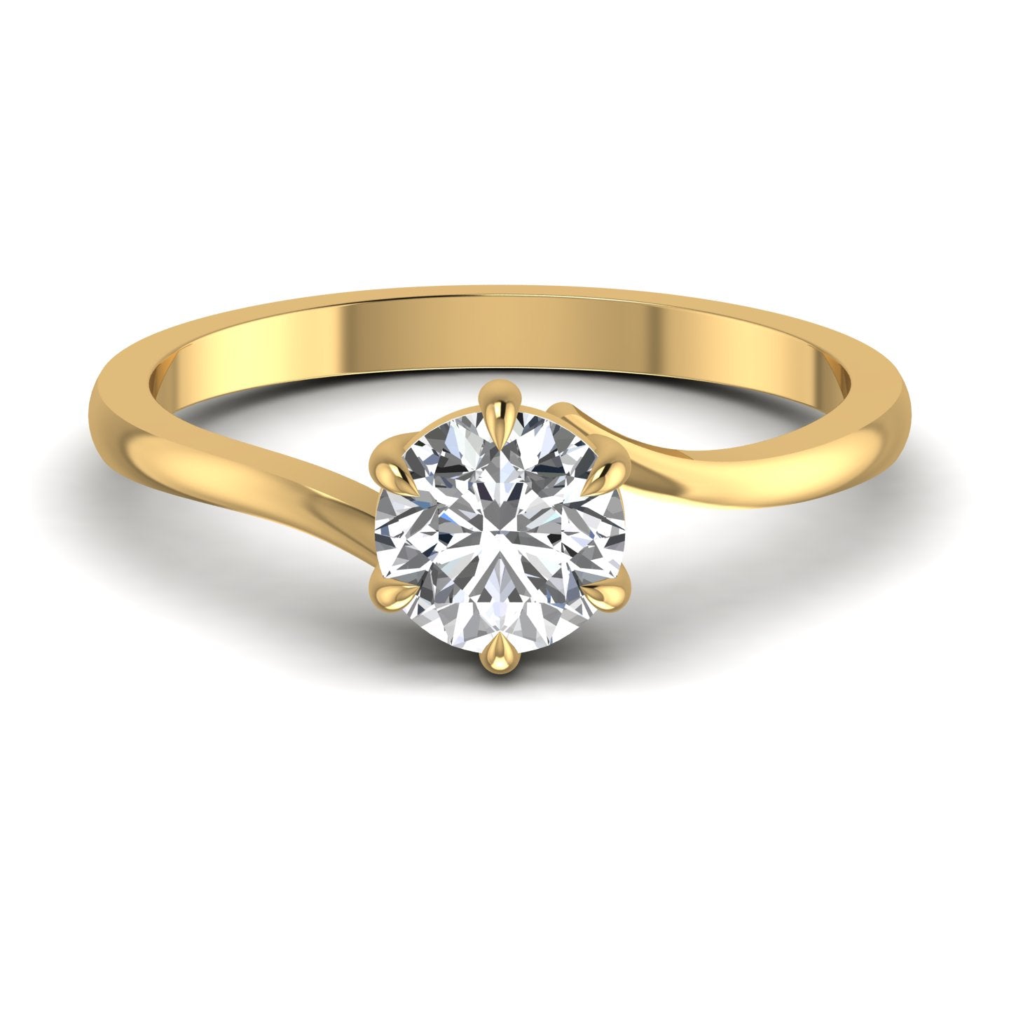 Round Solitaire Diamond Ring