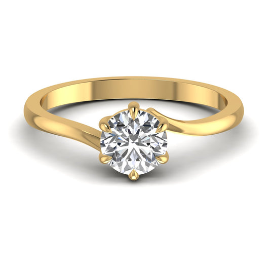 Round Solitaire Diamond Ring