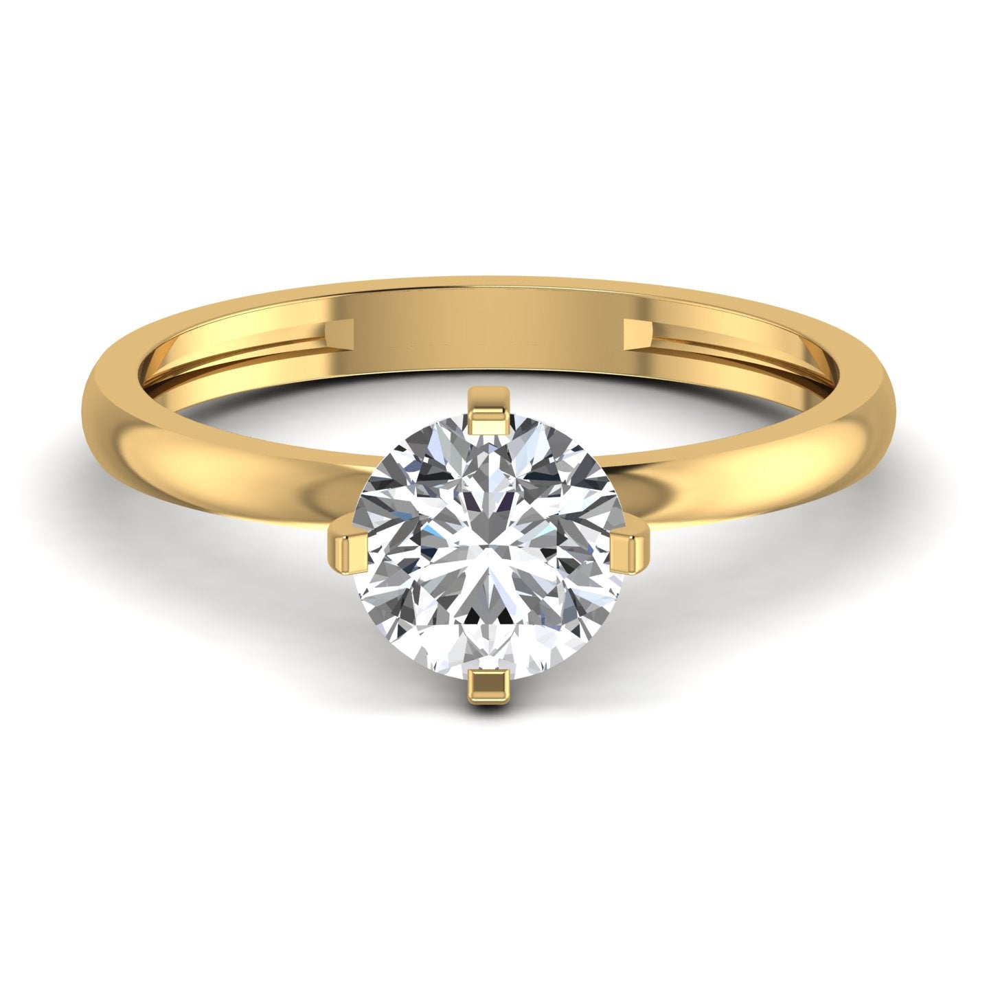 Round Solitaire Diamond Ring
