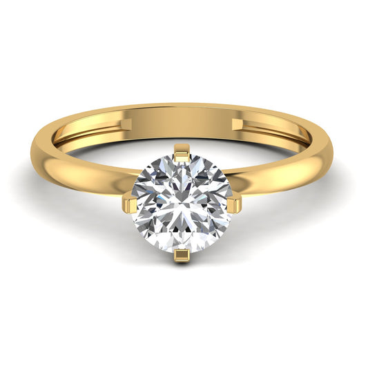 Round Solitaire Diamond Ring