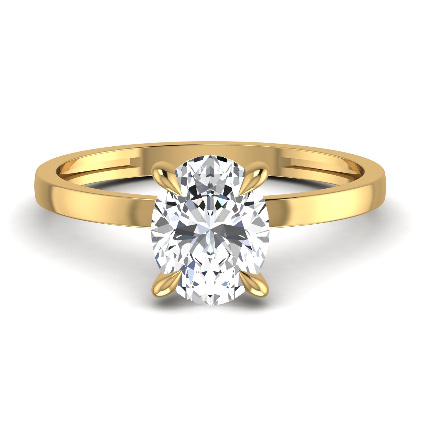 Lab Diamond Solitaire Ring