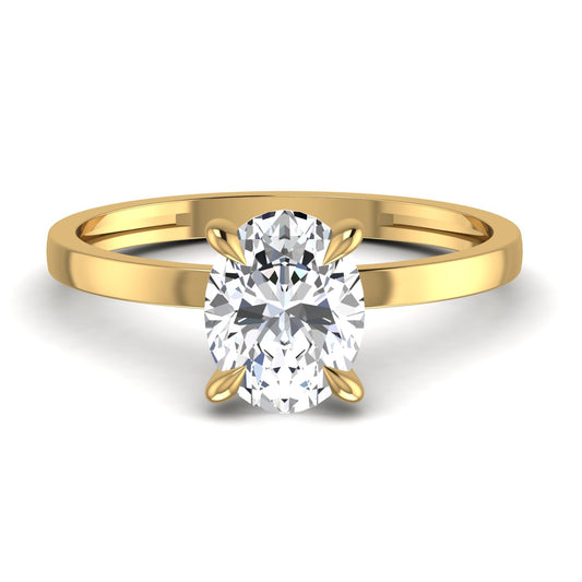 Lab Diamond Solitaire Ring