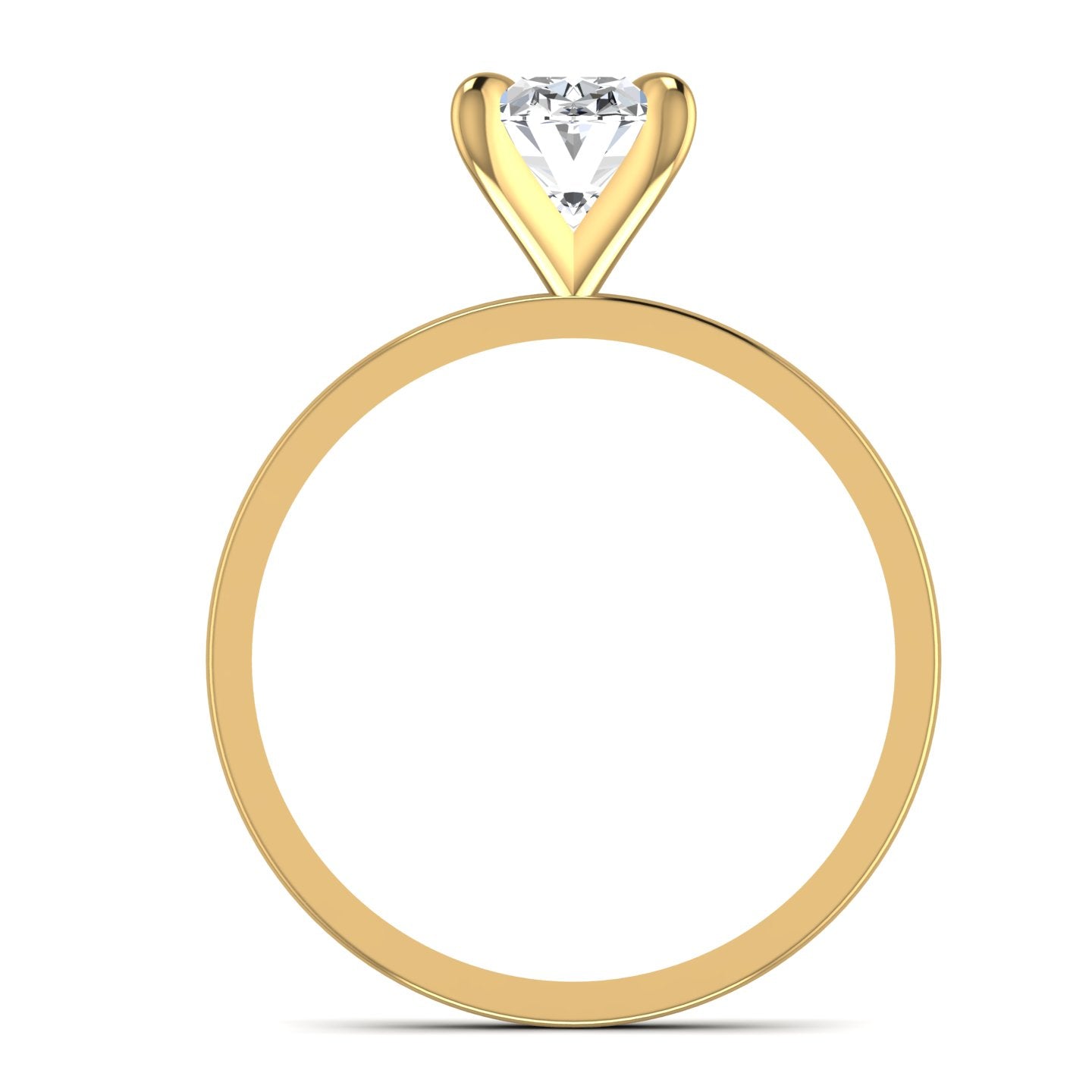 Lab Diamond Solitaire Ring
