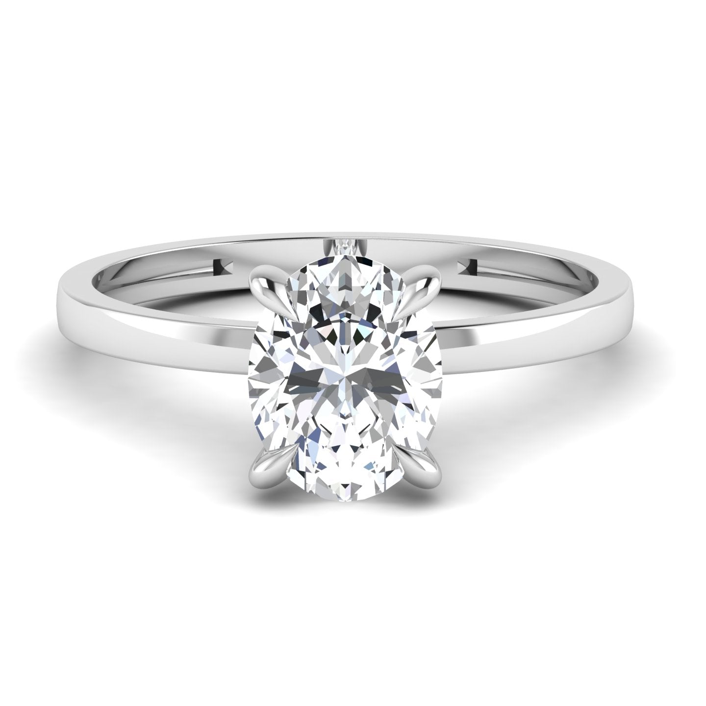 Lab Diamond Solitaire Ring