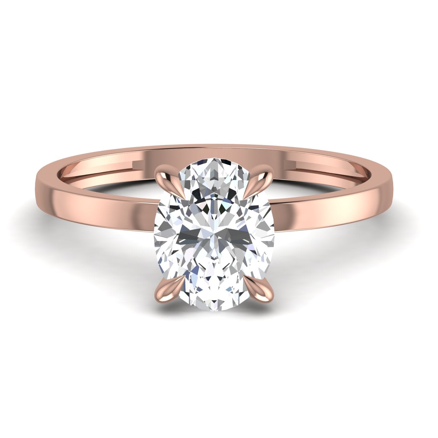 Lab Diamond Solitaire Ring