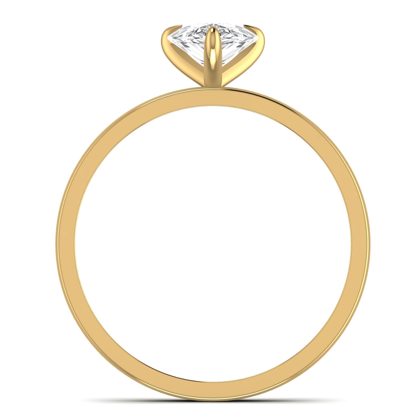 Lab Diamond Solitaire Ring