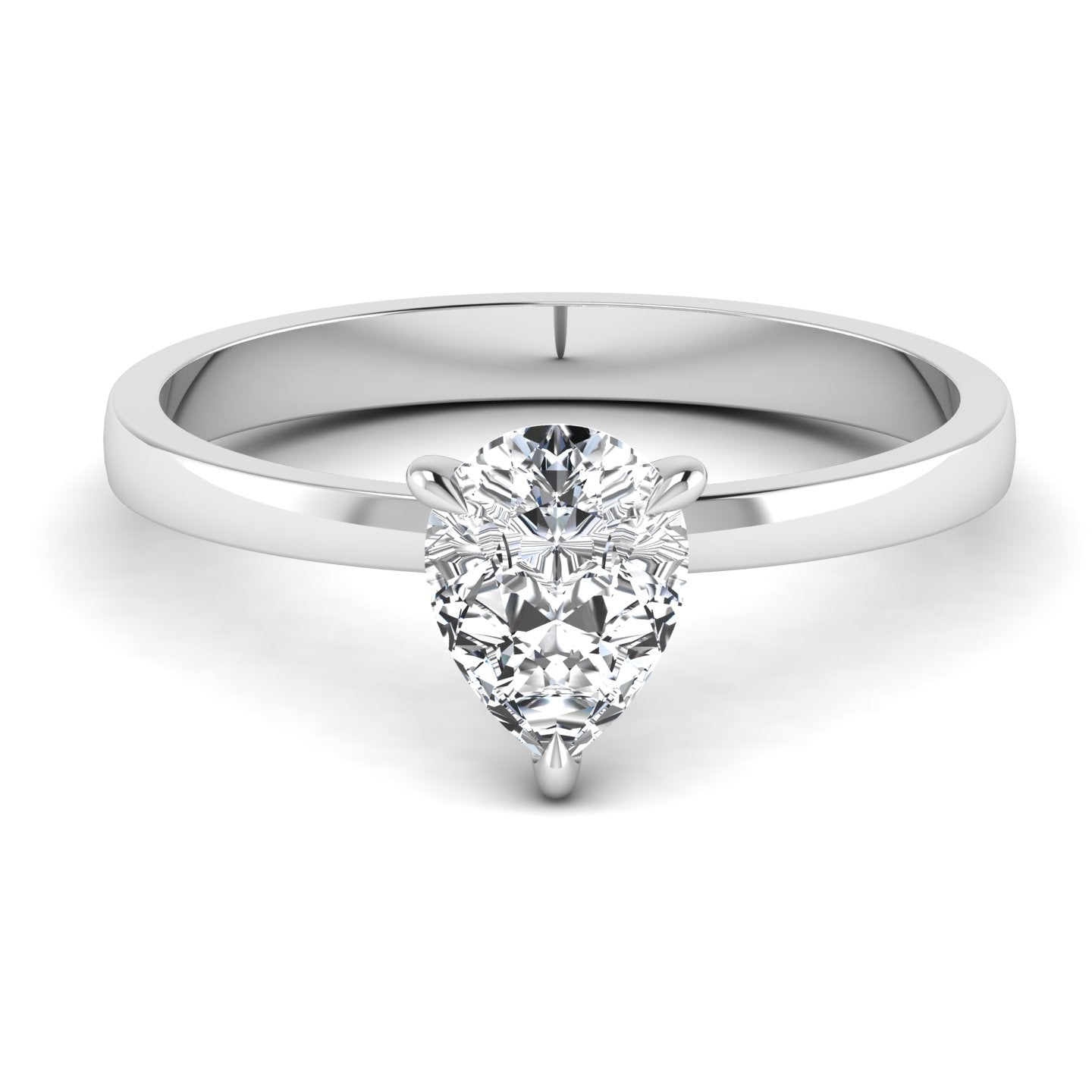 Lab Diamond Solitaire Ring