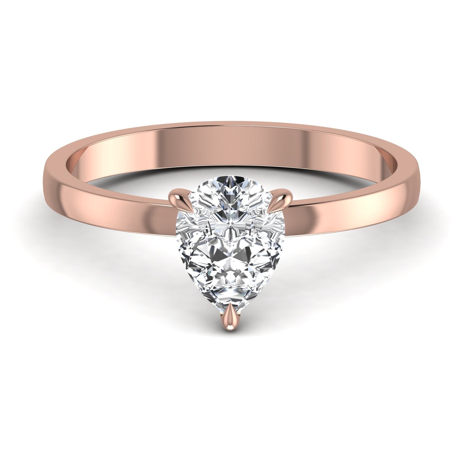 Lab Diamond Solitaire Ring
