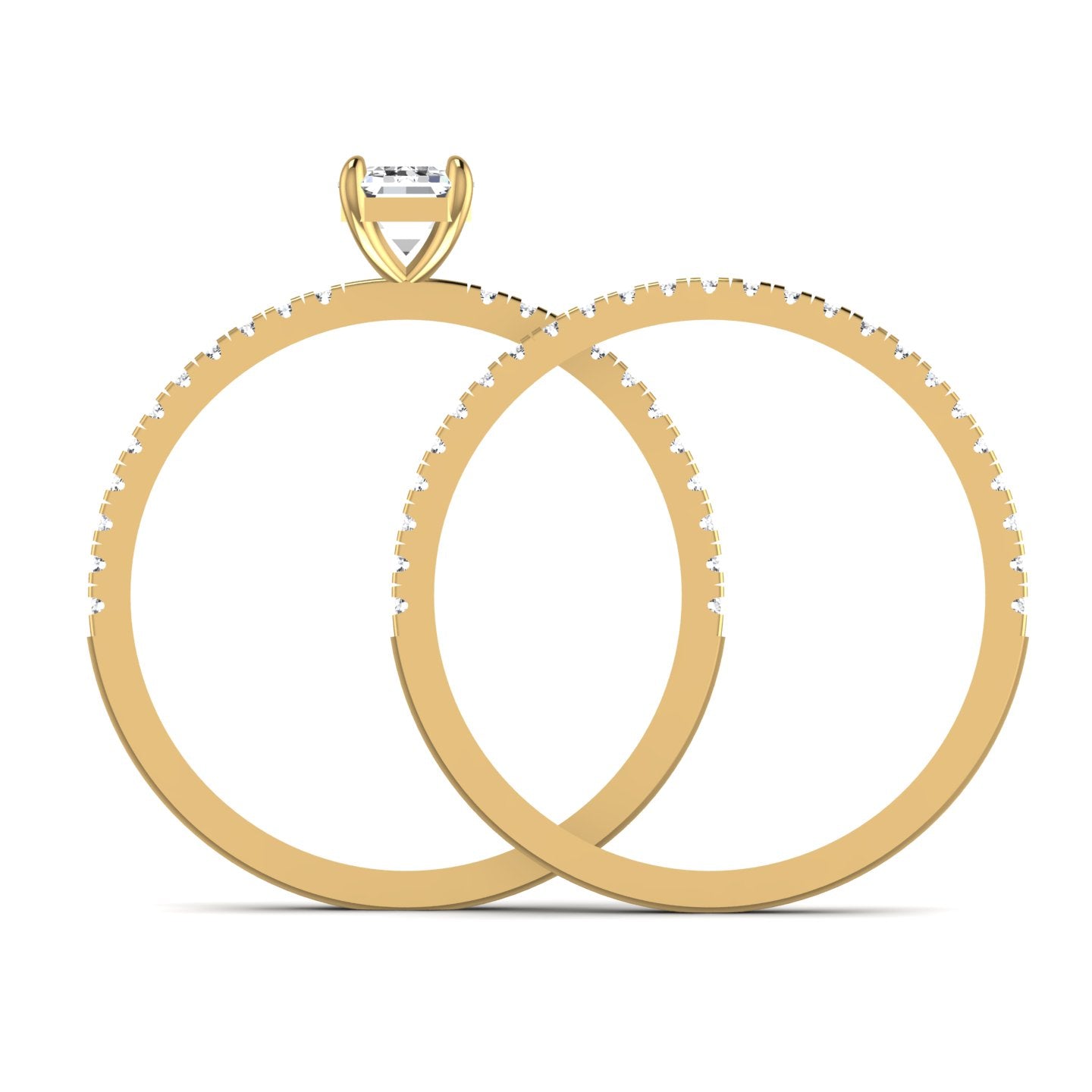 Diamond Wedding Ring Set