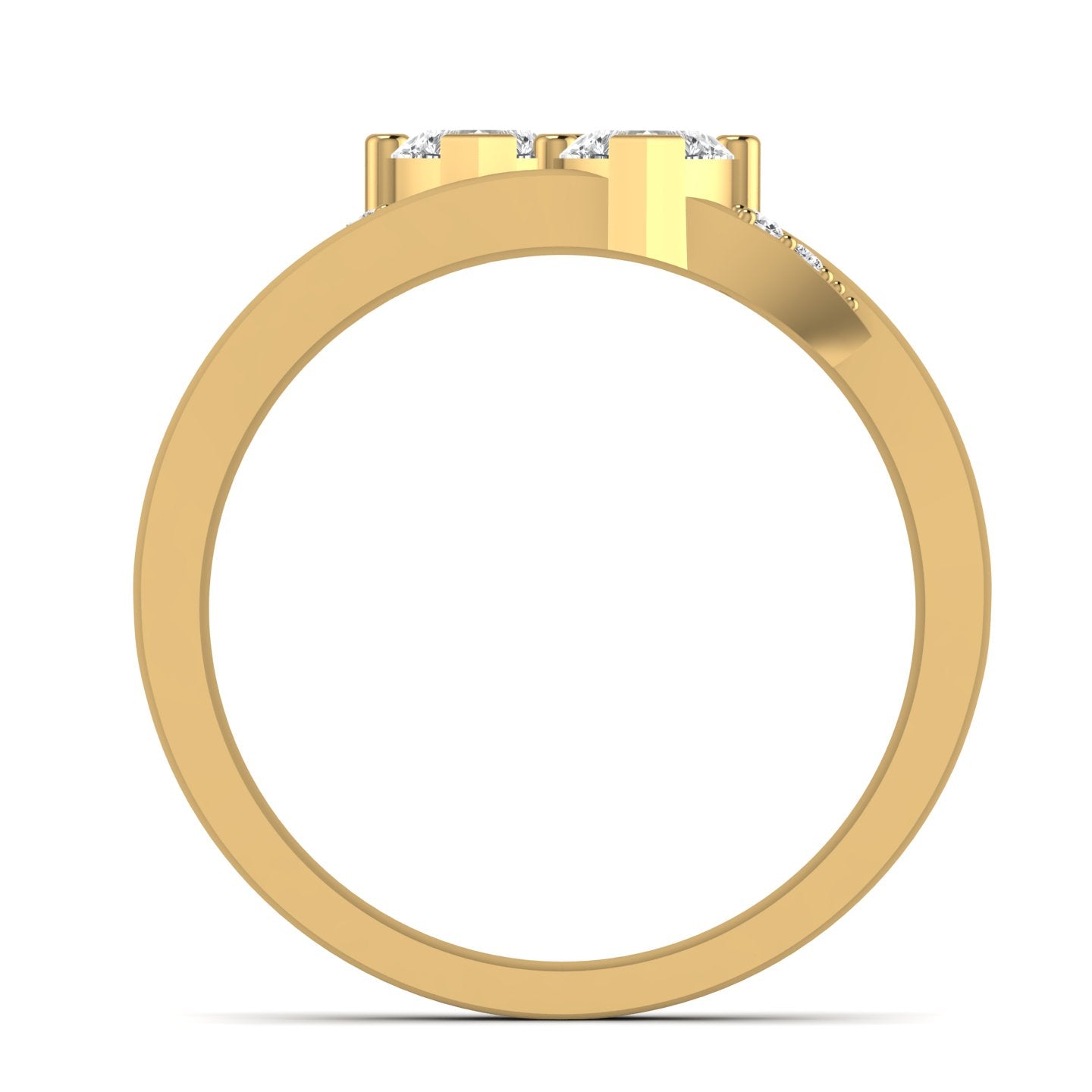 Heart Diamond Solitaire Classic Ring