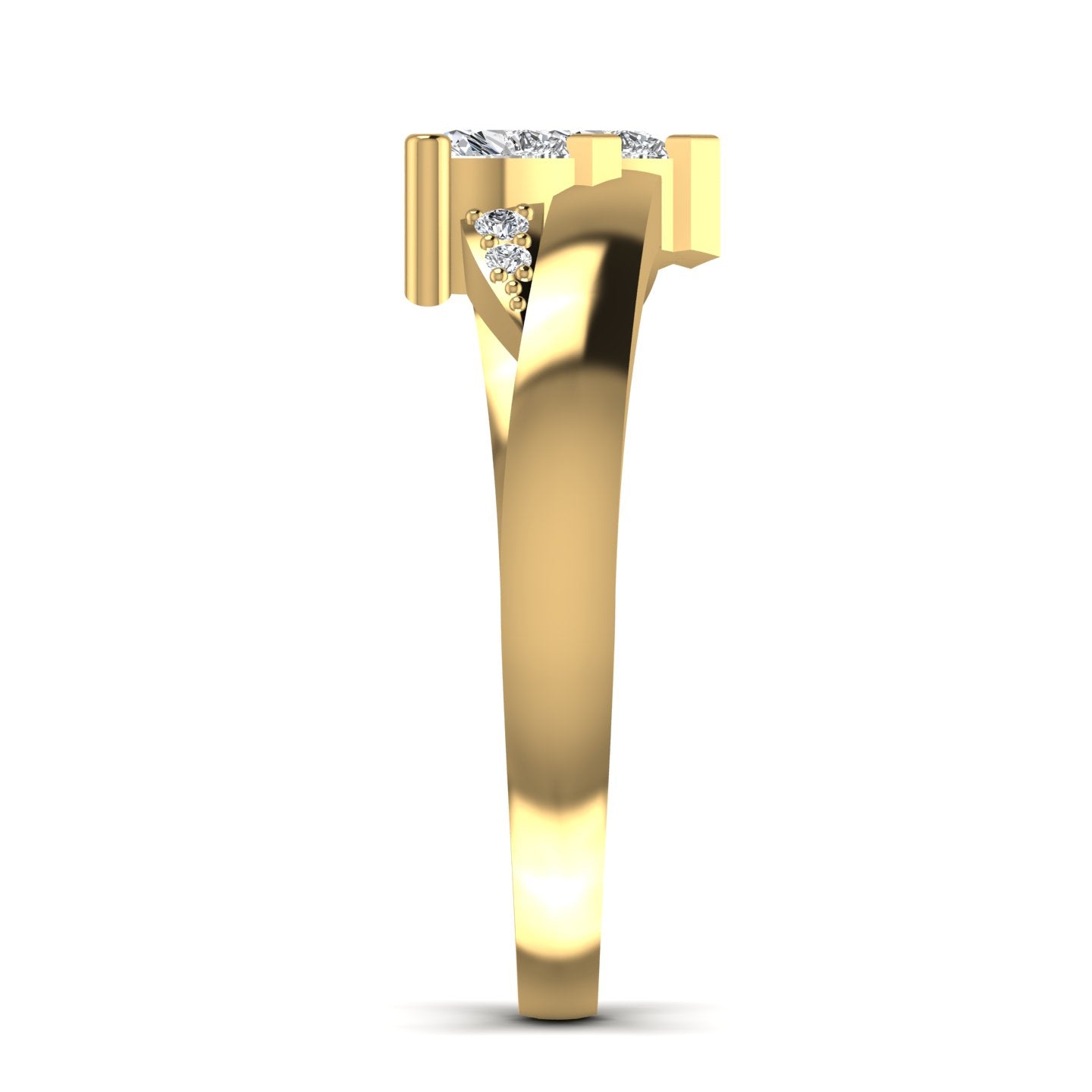 Heart Diamond Solitaire Classic Ring