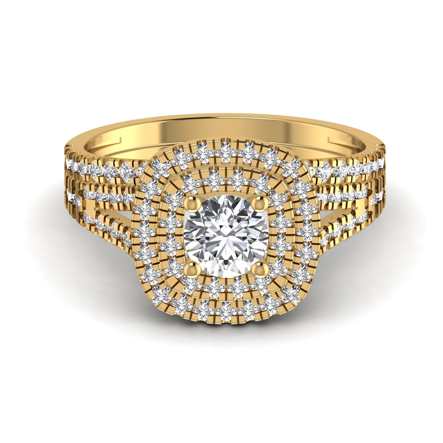Halo Diamond Engagement Ring