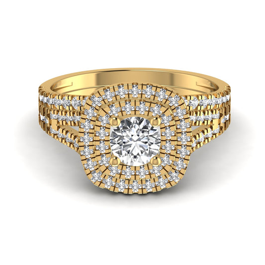 Halo Diamond Engagement Ring