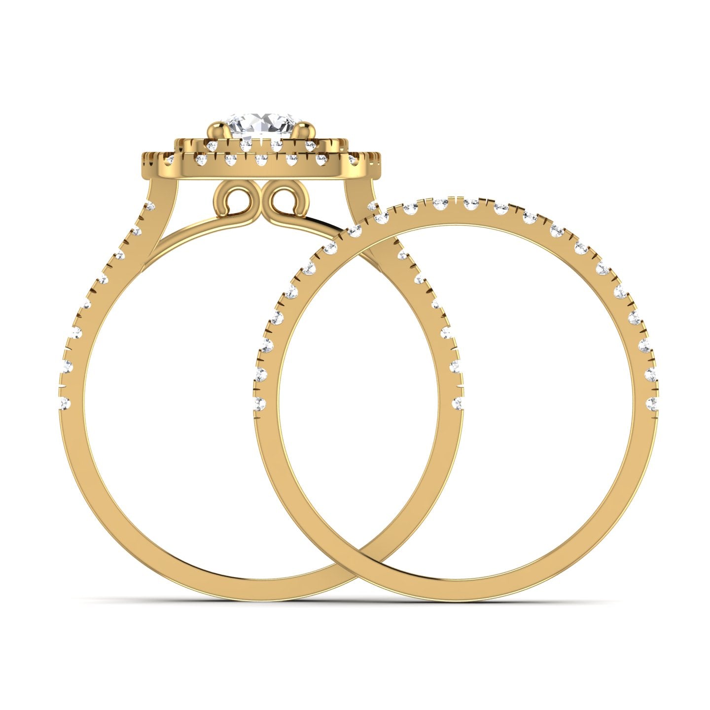 Halo Diamond Engagement Ring