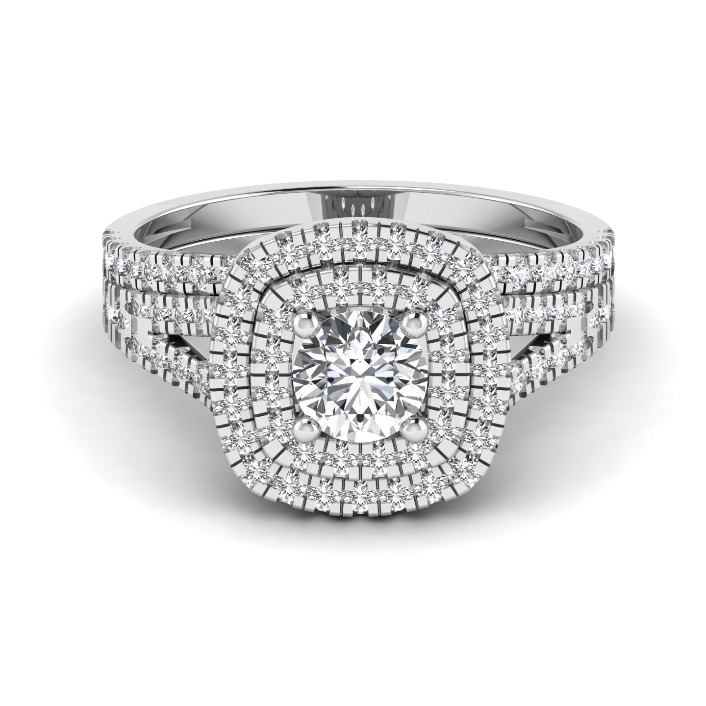 Halo Diamond Engagement Ring