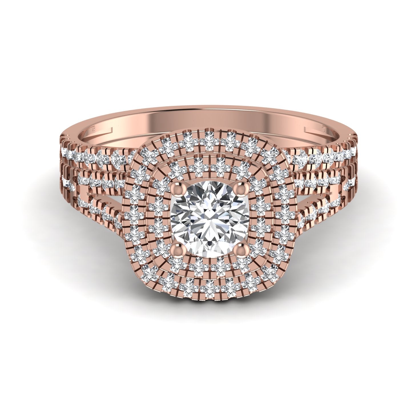 Halo Diamond Engagement Ring