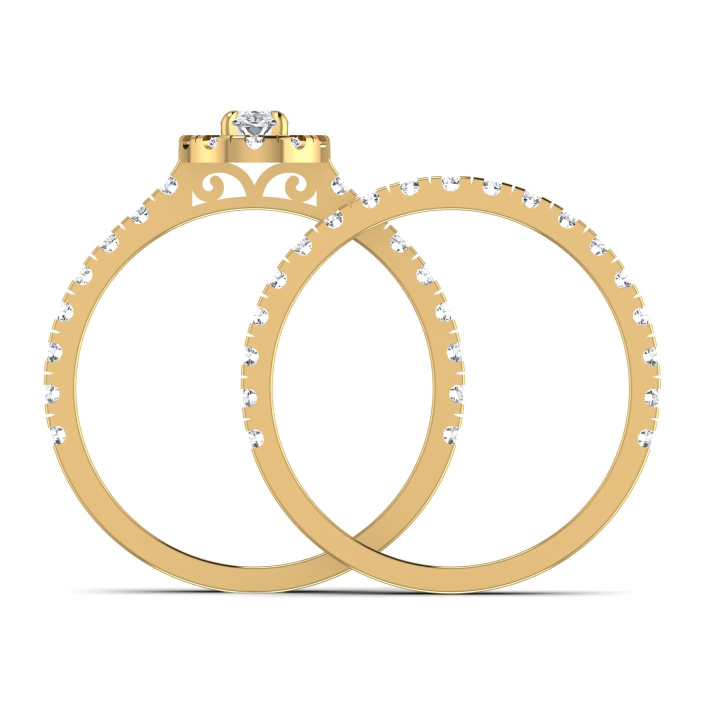 Oval Lab Diamond Wedding Ring