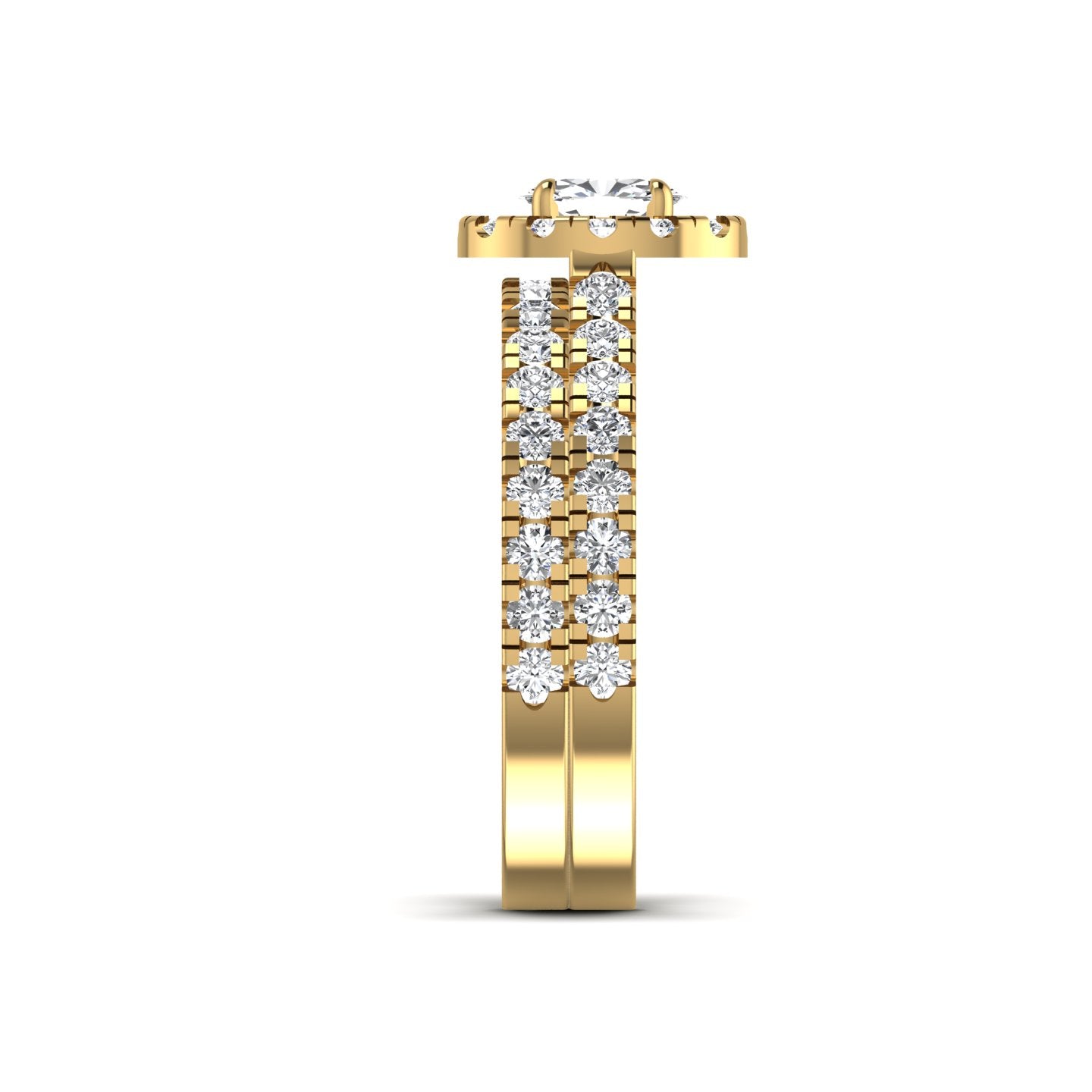Oval Lab Diamond Wedding Ring