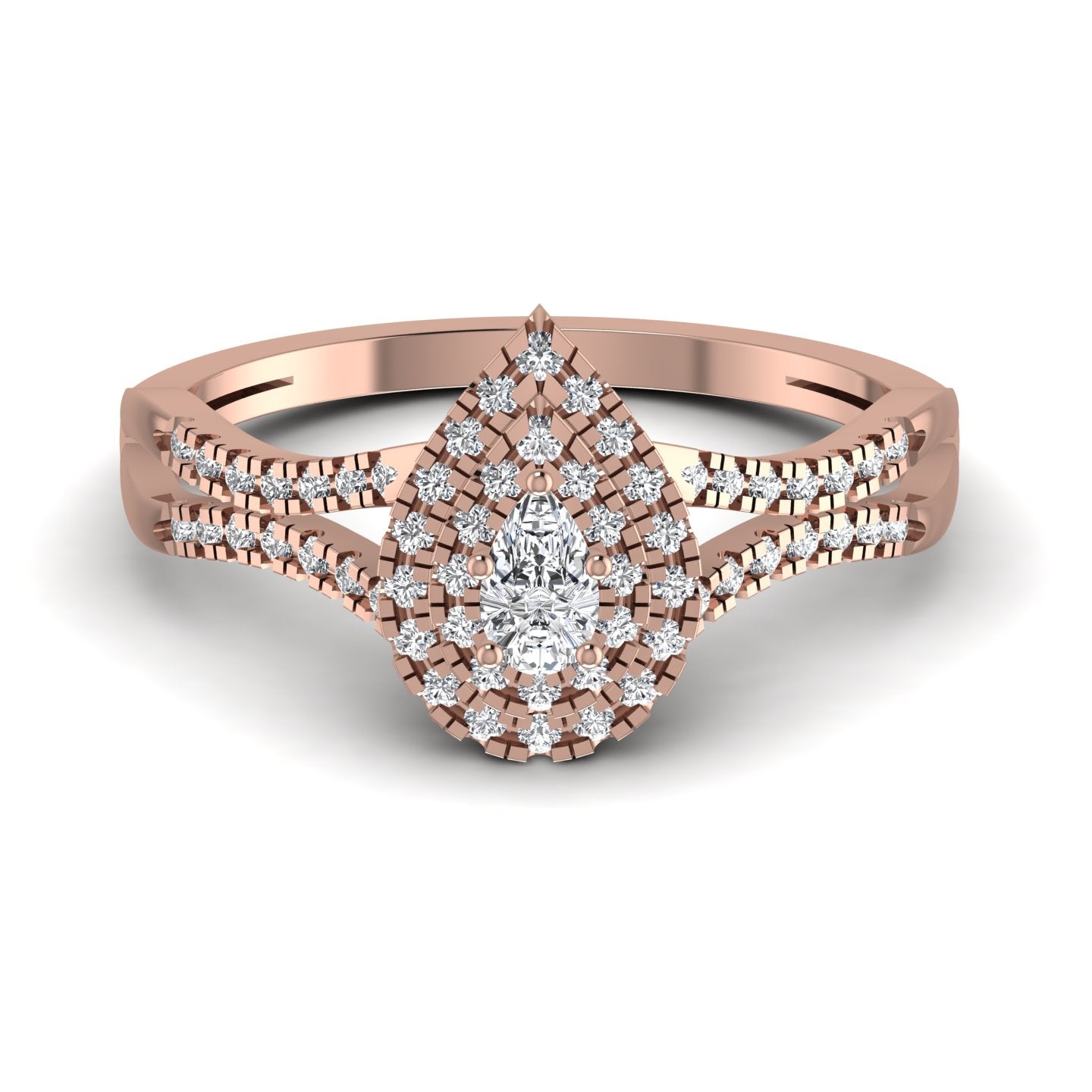 Pear Diamond Classic Ring