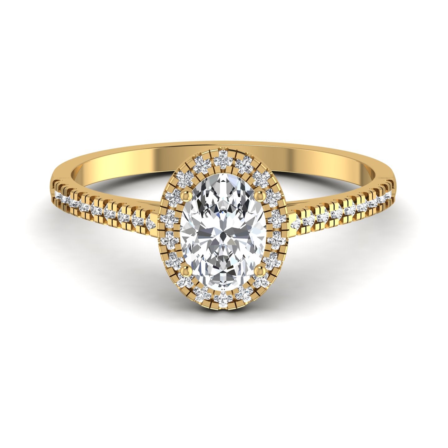 Oval Diamond Engagement Ring