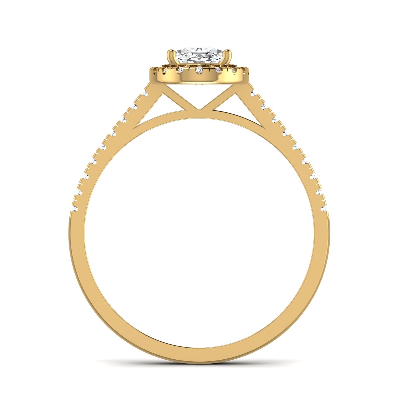Oval Diamond Engagement Ring