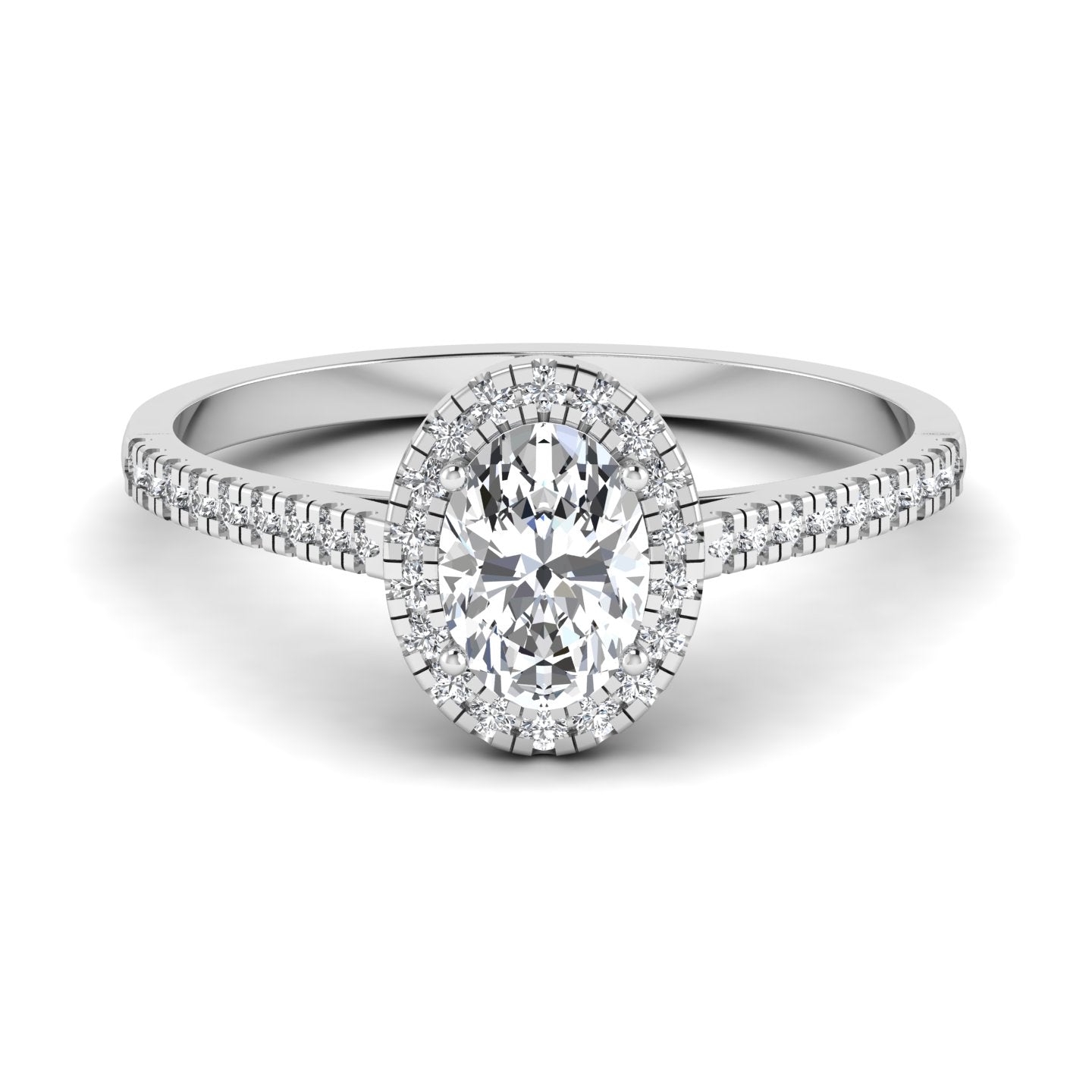 Oval Diamond Engagement Ring