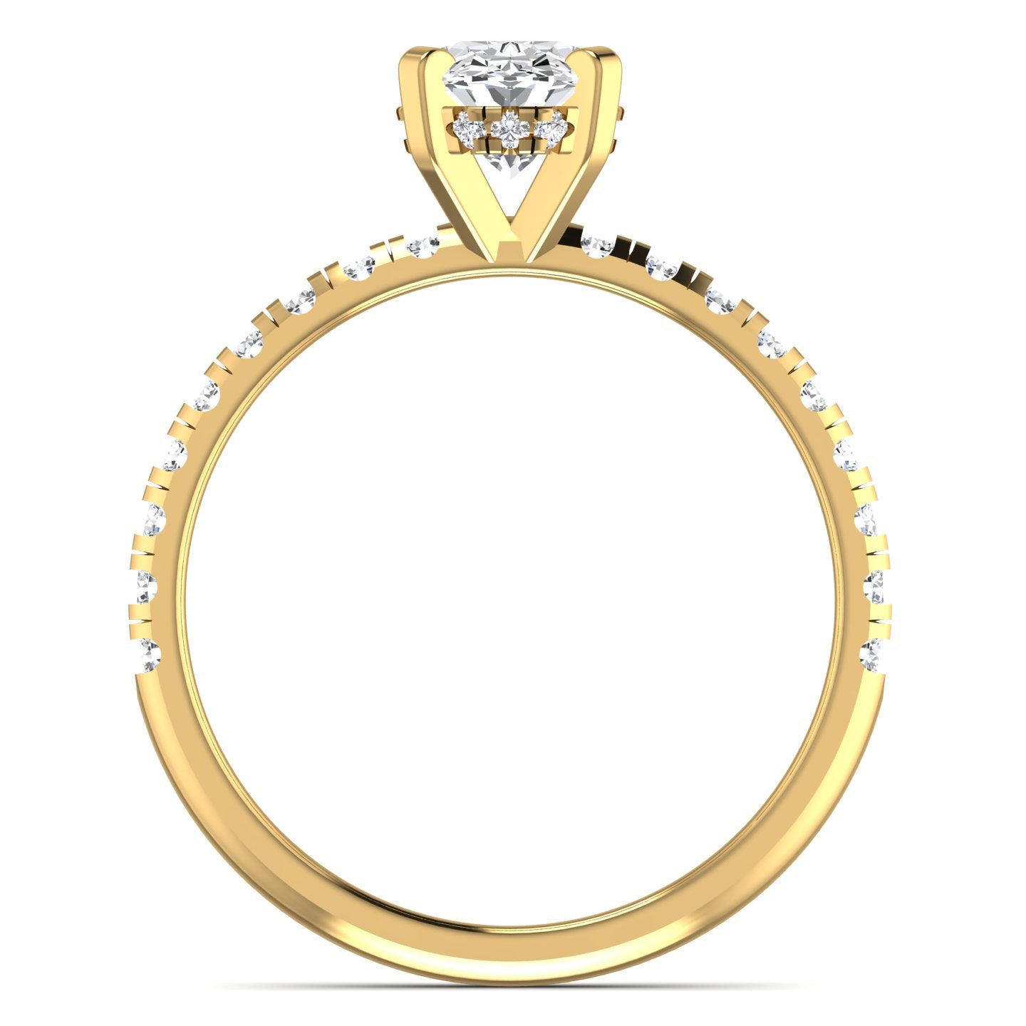 Oval Design Diamond Ring
