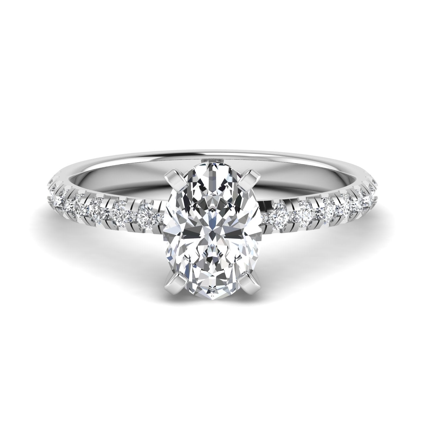 Oval Design Diamond Ring