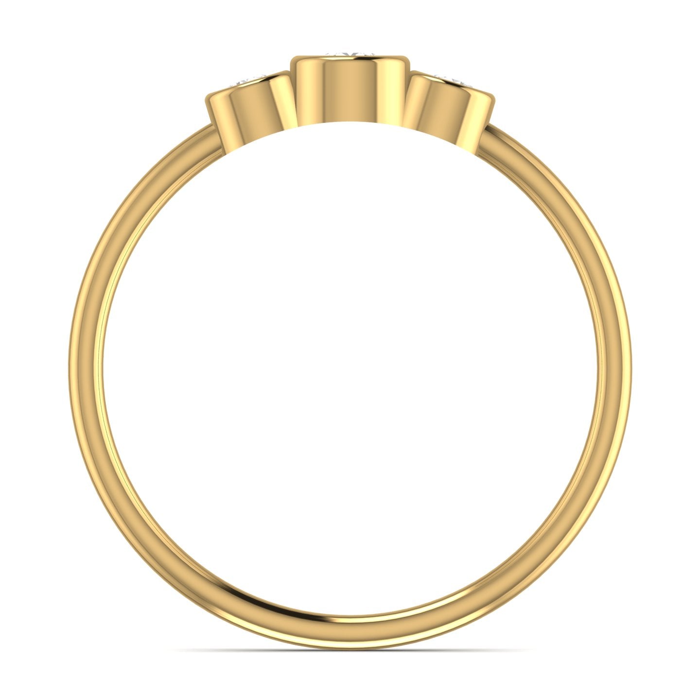 Lab Diamond Three Stone Ring