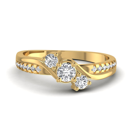 Three Stone Diamond Ring