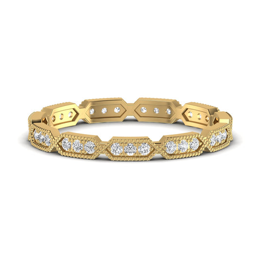 Lab Diamond Gold Band