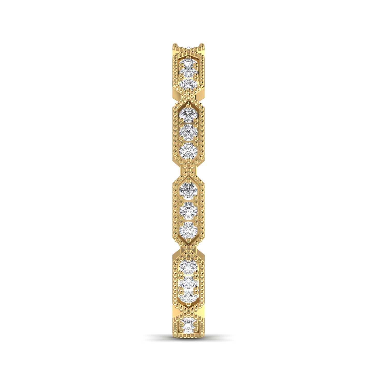 Lab Diamond Gold Band