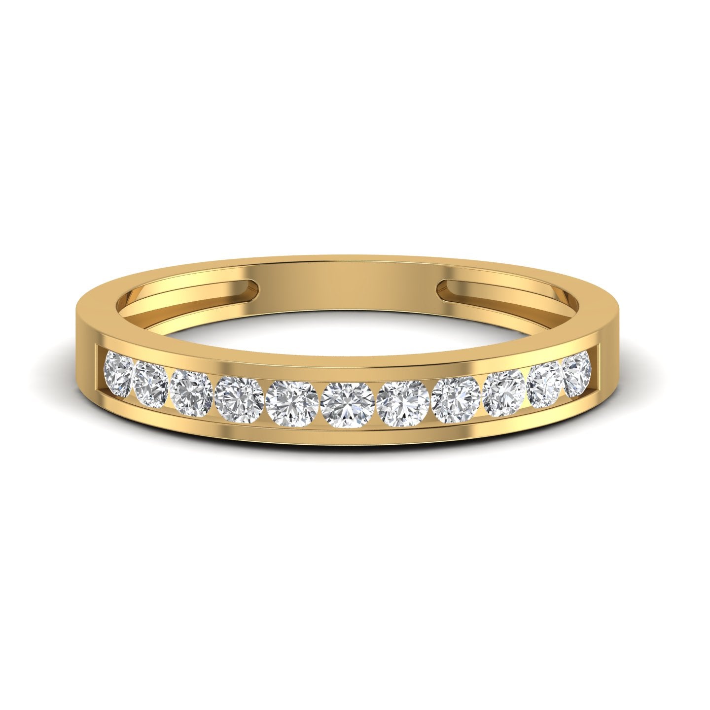 Channel Round Diamond Ring