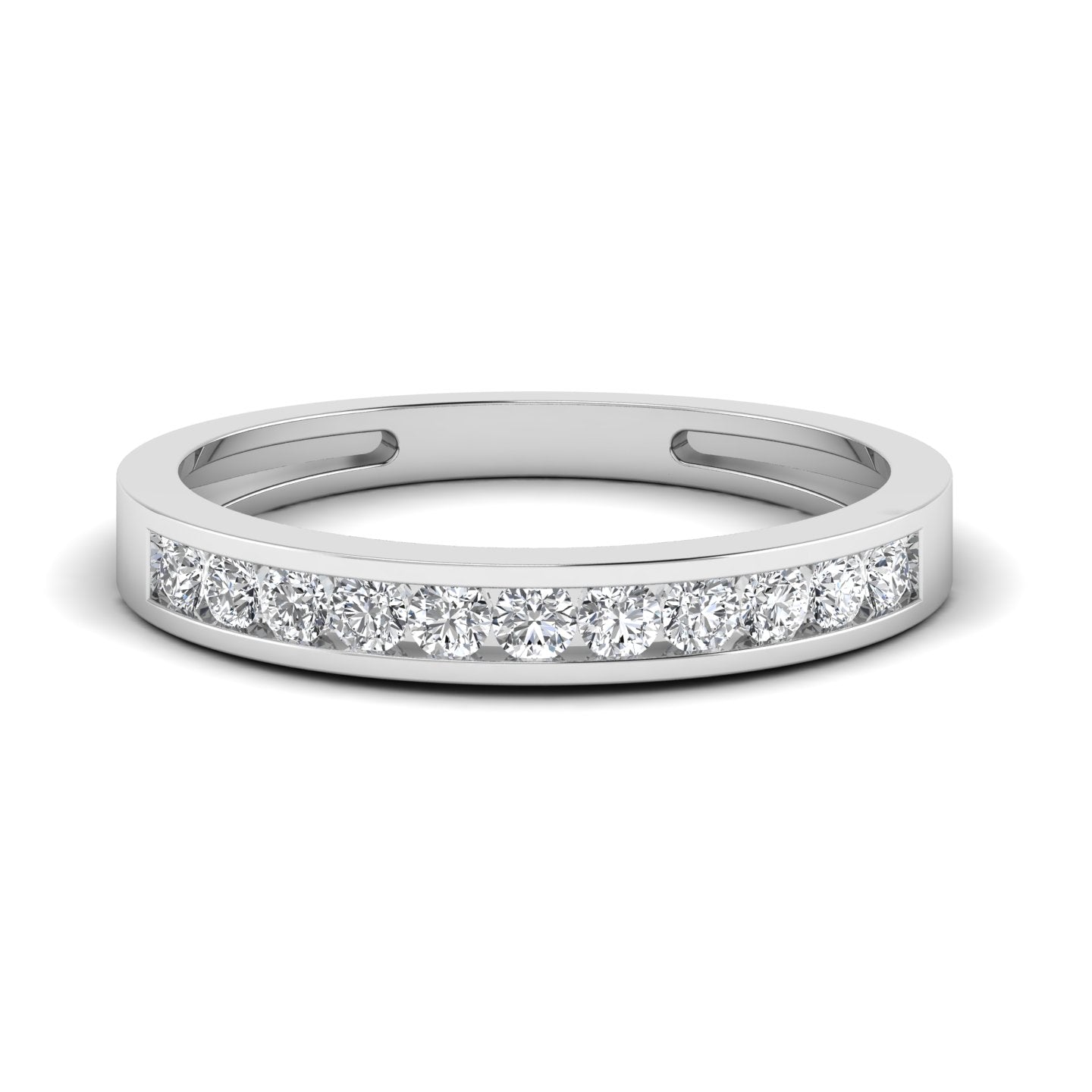 Channel Round Diamond Ring