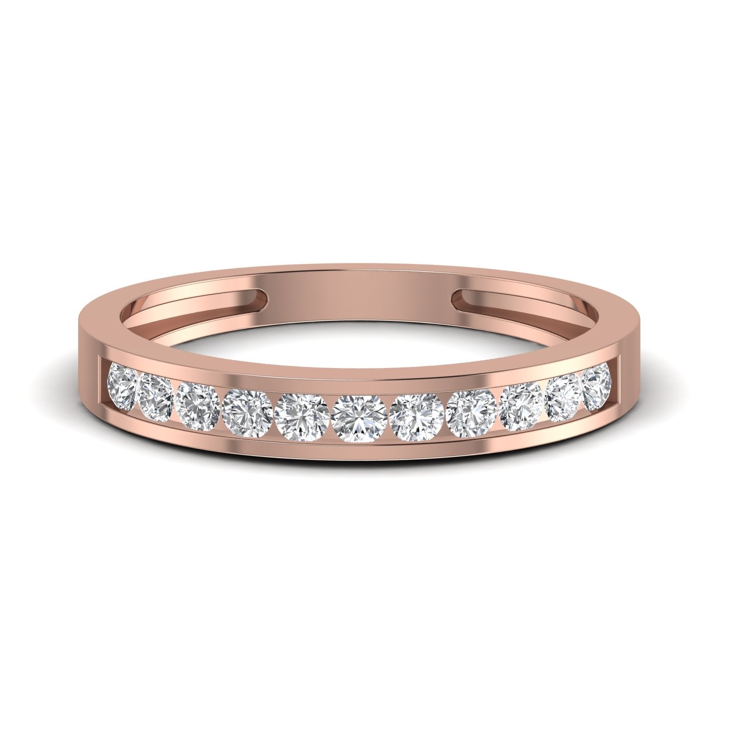 Channel Round Diamond Ring