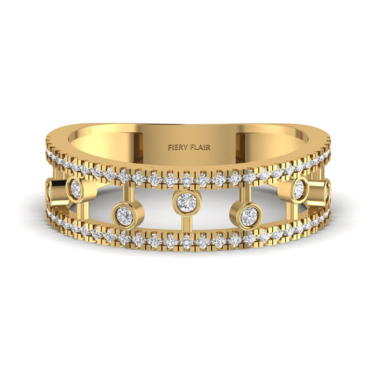 Lab Diamond Gold Ring