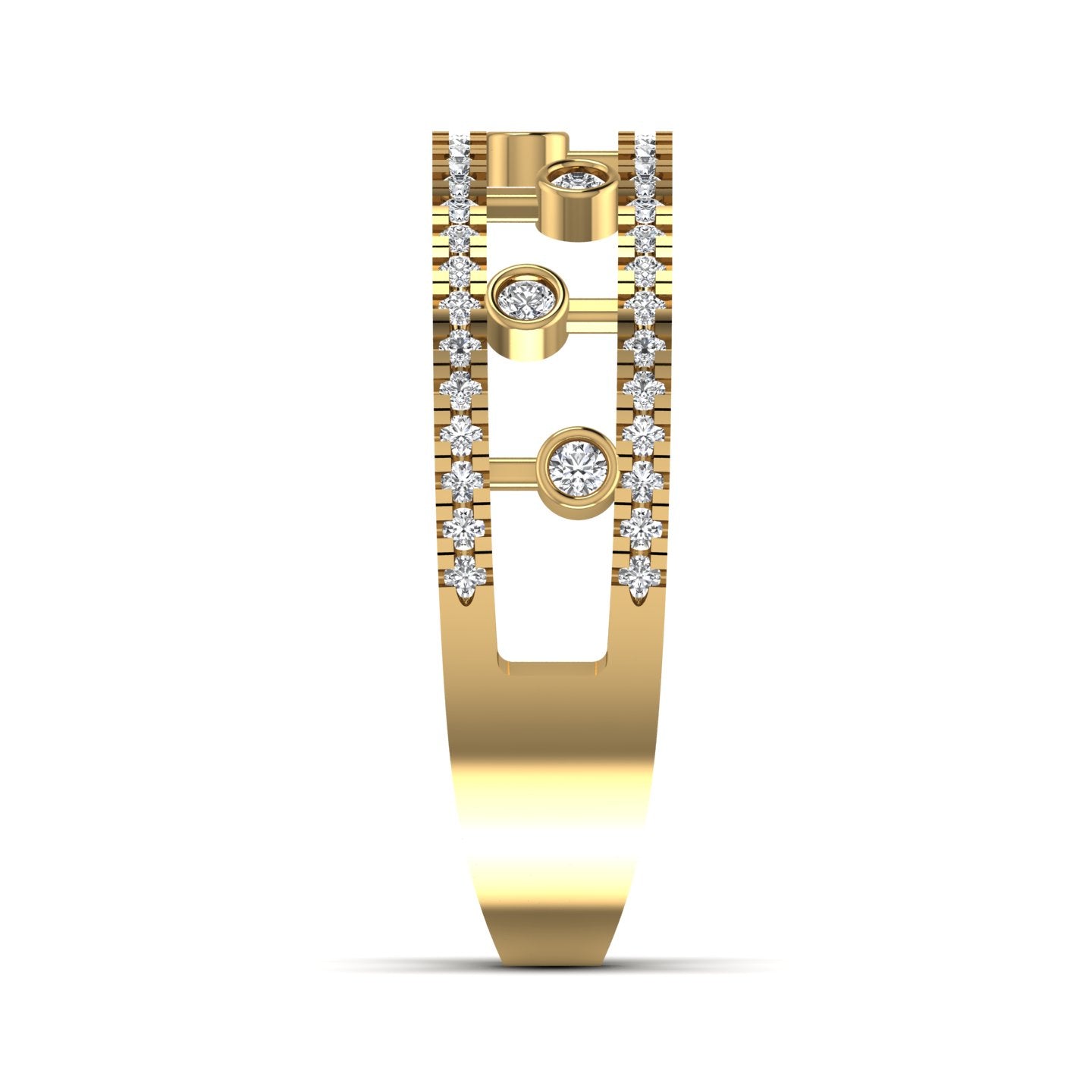 Lab Diamond Gold Ring