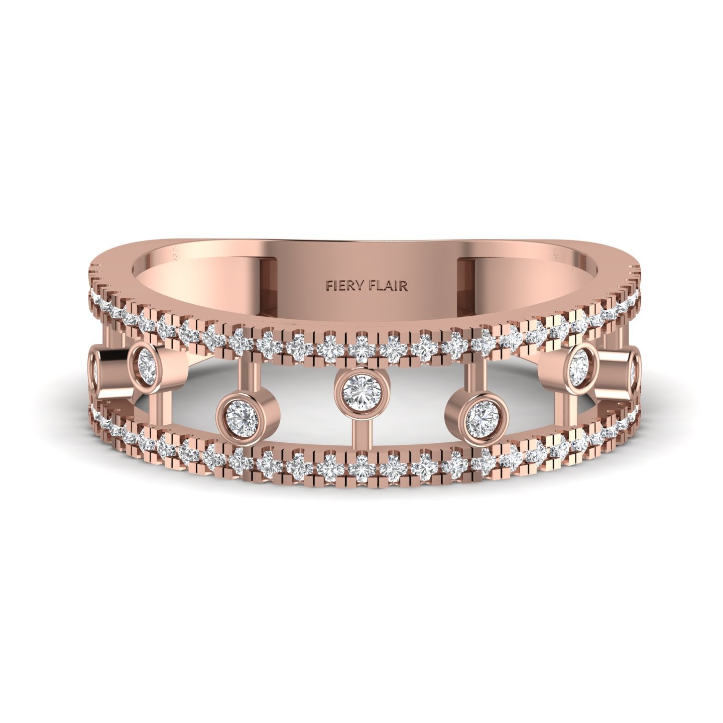 Lab Diamond Gold Ring