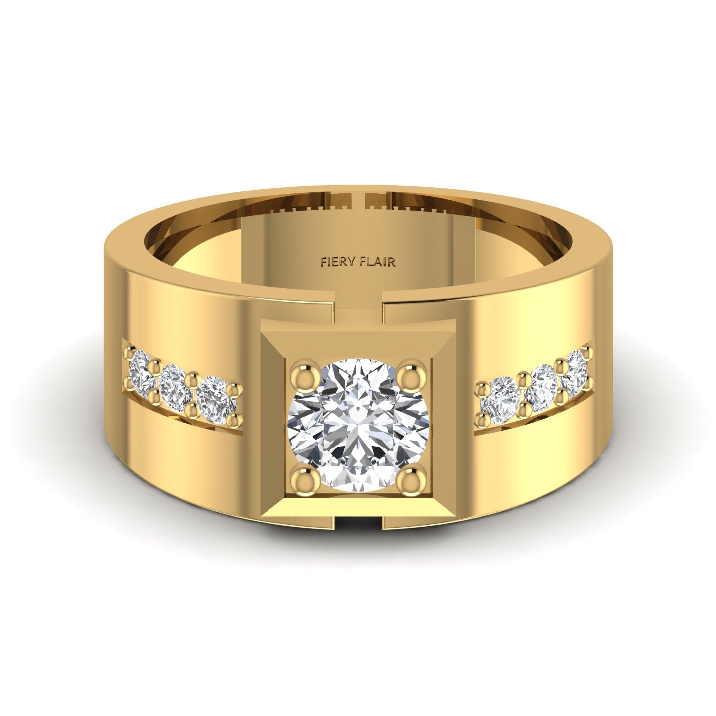 Lab Diamond Men's Ring