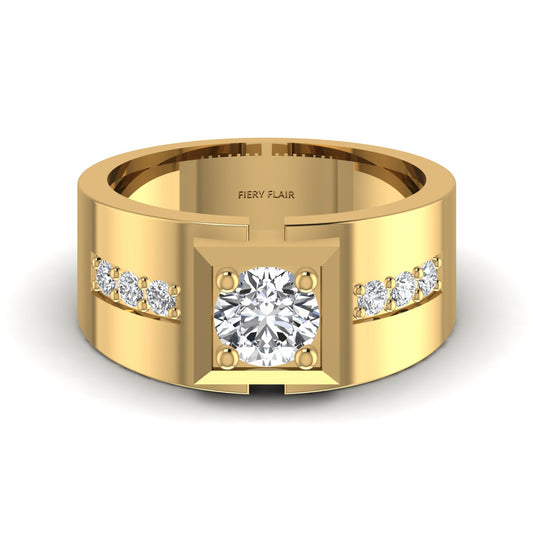 Lab Diamond Men's Ring