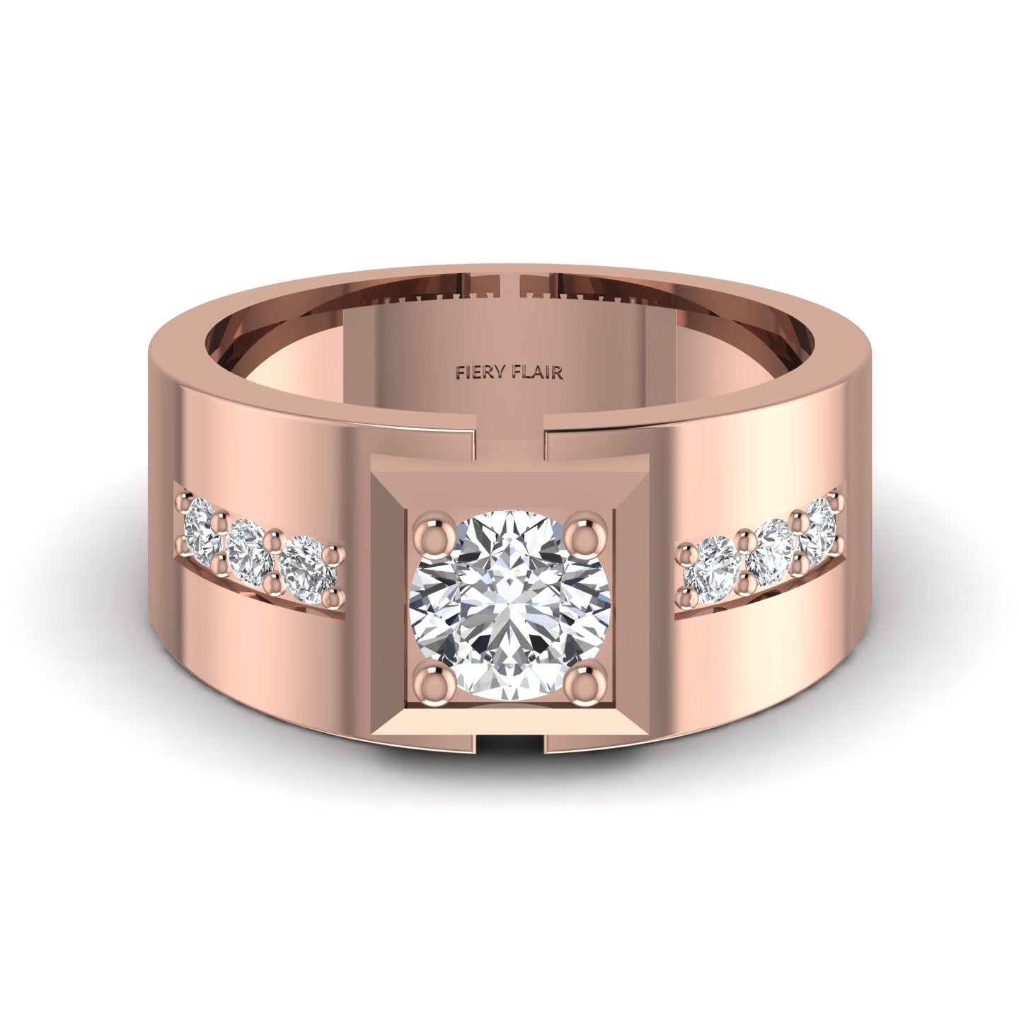 Lab Diamond Men's Ring