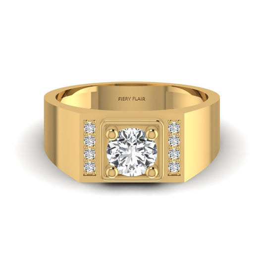 Solitaire Men Diamond Ring