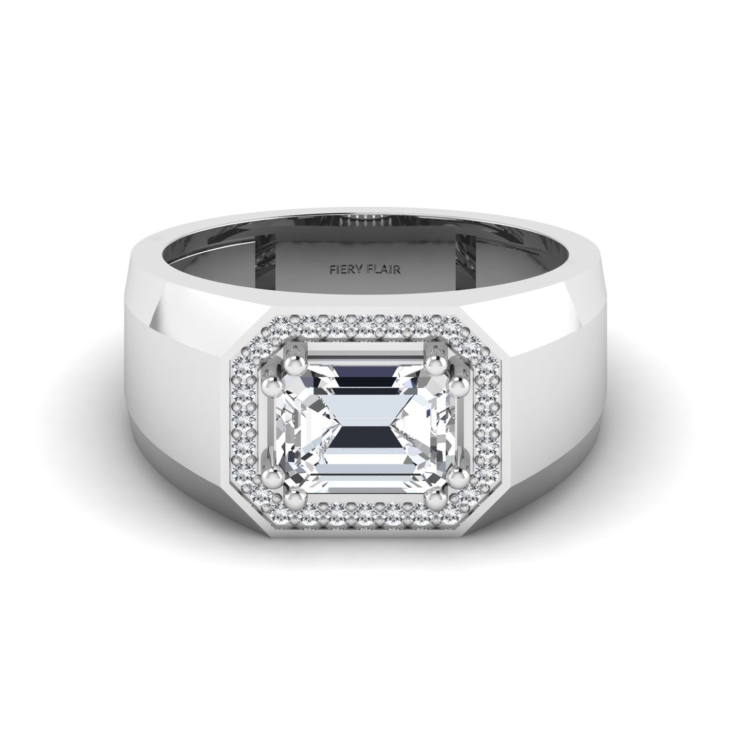 Lab Diamond Men's Ring