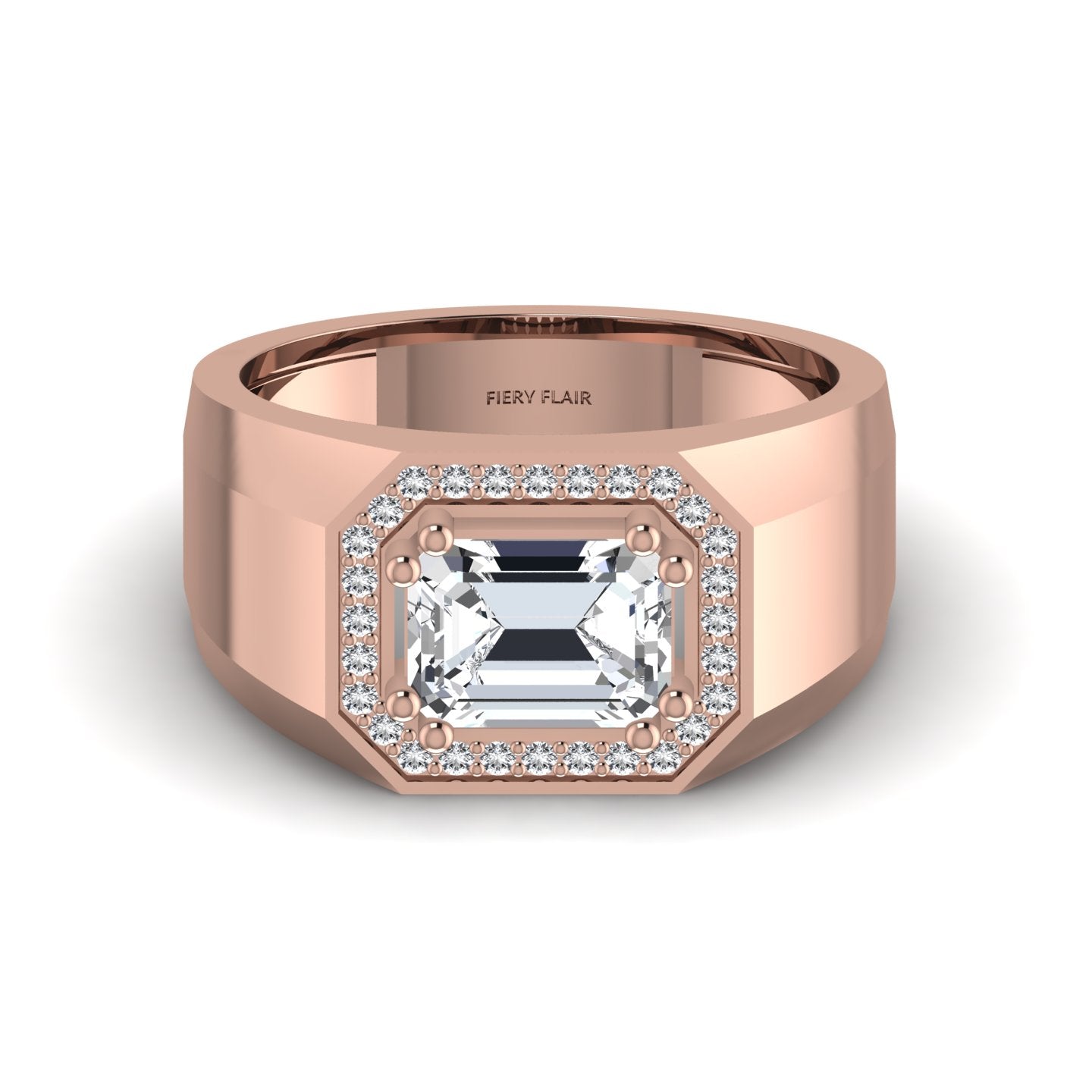 Lab Diamond Men's Ring