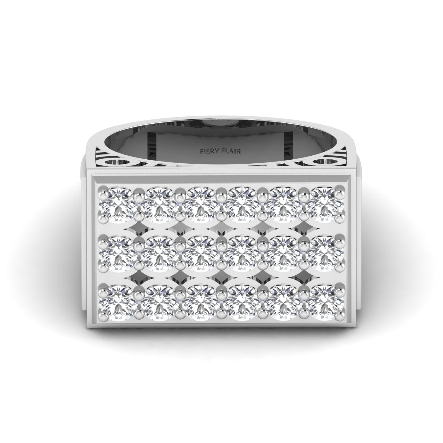 Lab Diamond Men's Ring