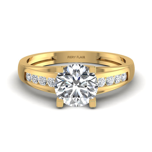 Lab Diamond Gold Ring