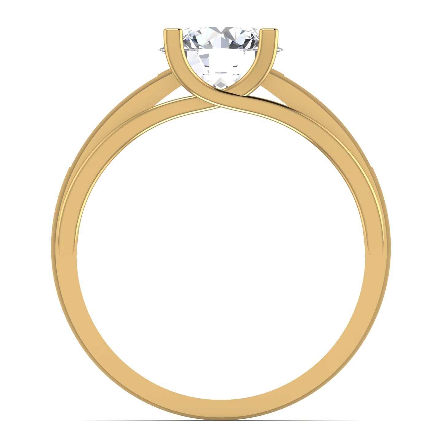 Lab Diamond Gold Ring